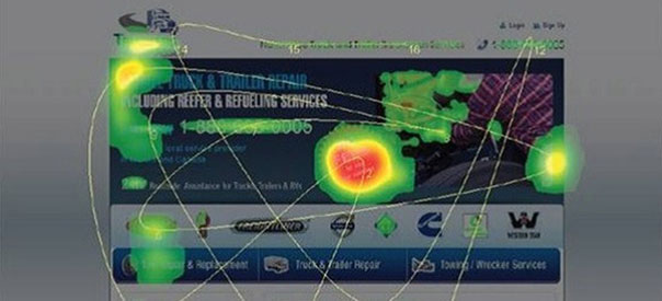 mapa de calor raton Imagen que muestra un mapa de calor con seguimiento del ratón