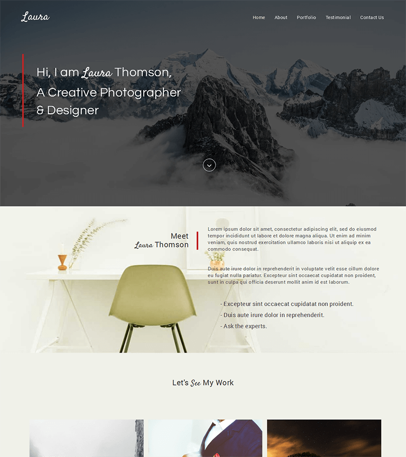 15 Free Bootstrap Landing Pages Templates Bootstrap Landing Page Template For Photographs