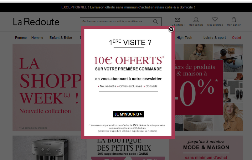 CROonTap La Redoute web