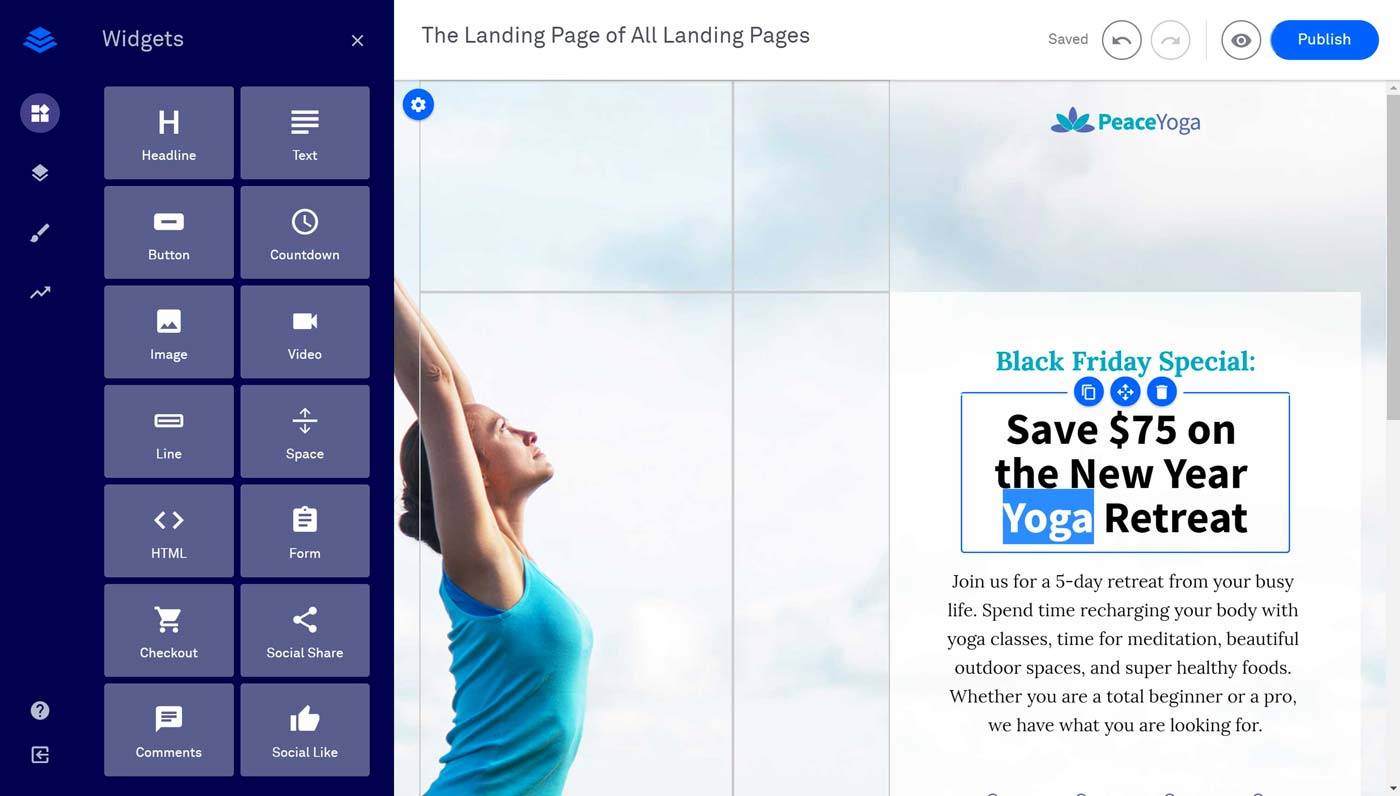 Leadpages Drag & Drop Editor