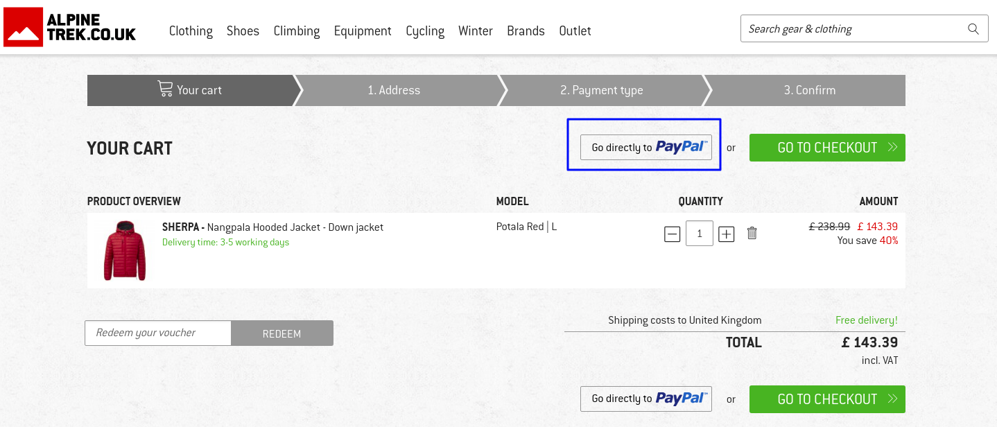 payment method example