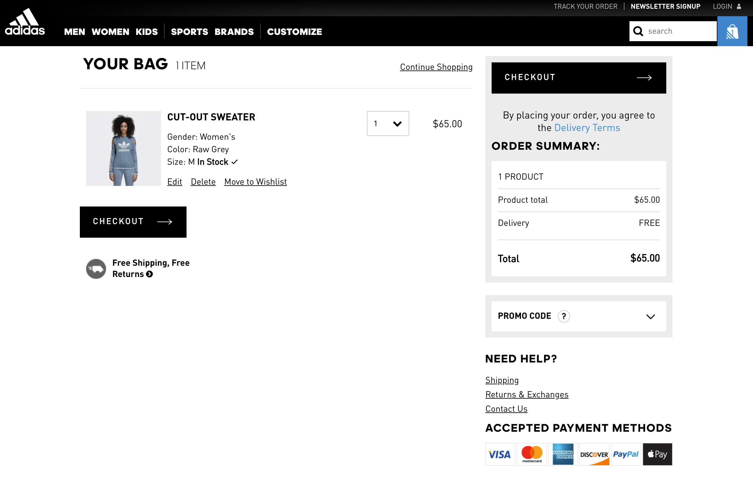 Payment options online shopping