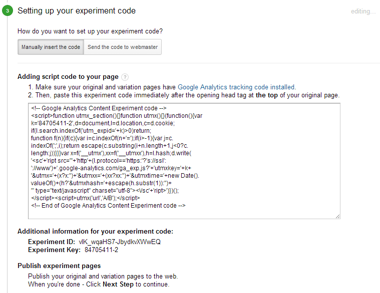 tag-google-content-experiment