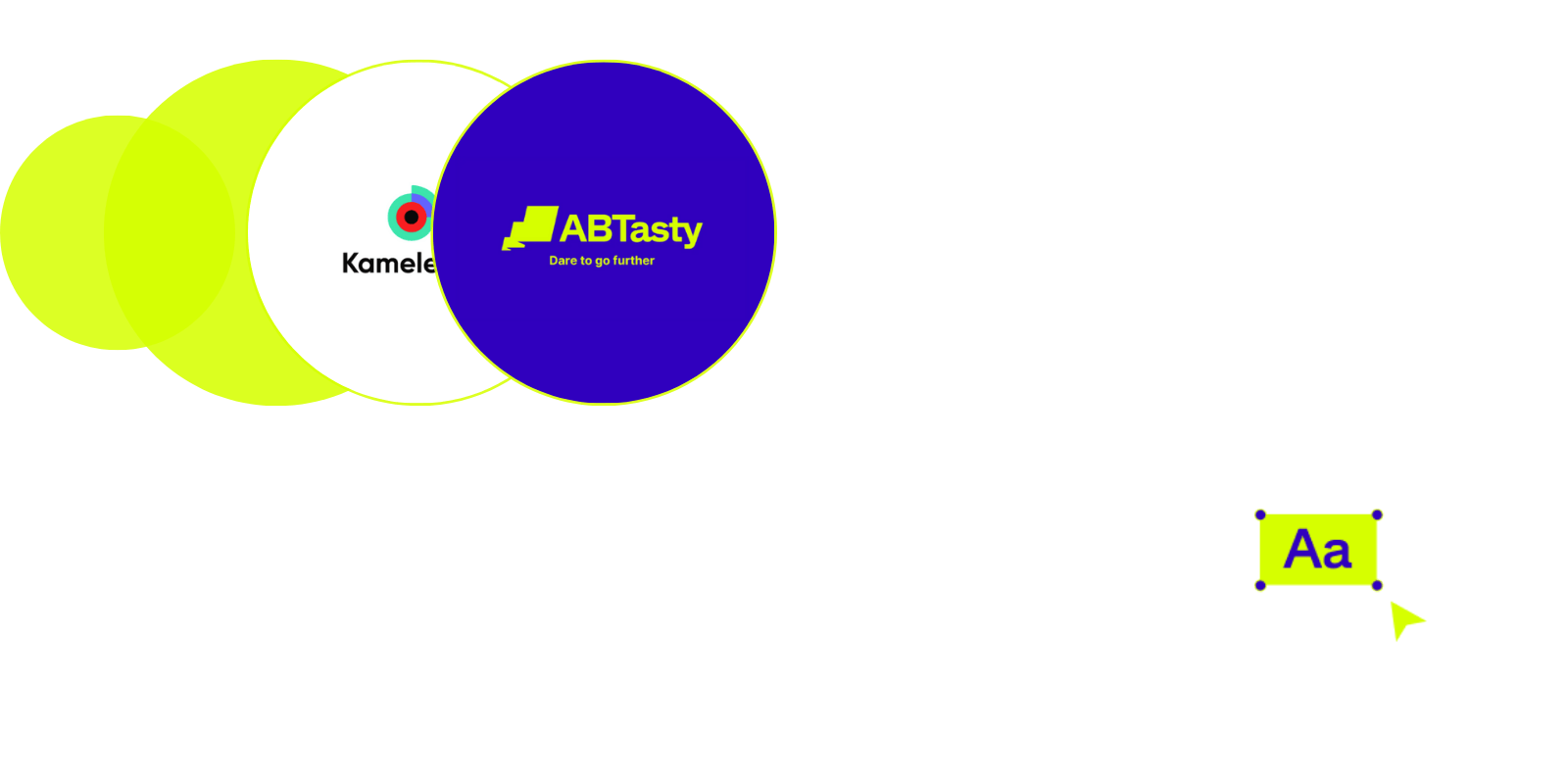 ab tasty vs Kameleoon Landing page