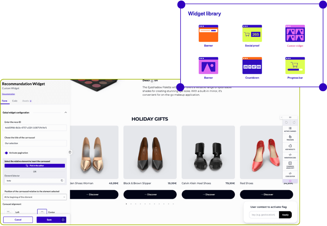 Widget library