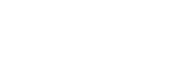 Ulta logo in white tex