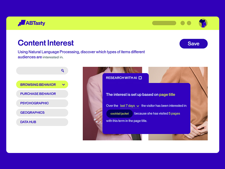 Content interest personalization