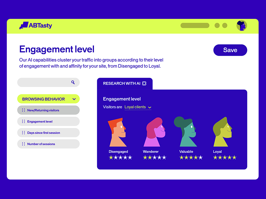 Engagement level segmentation