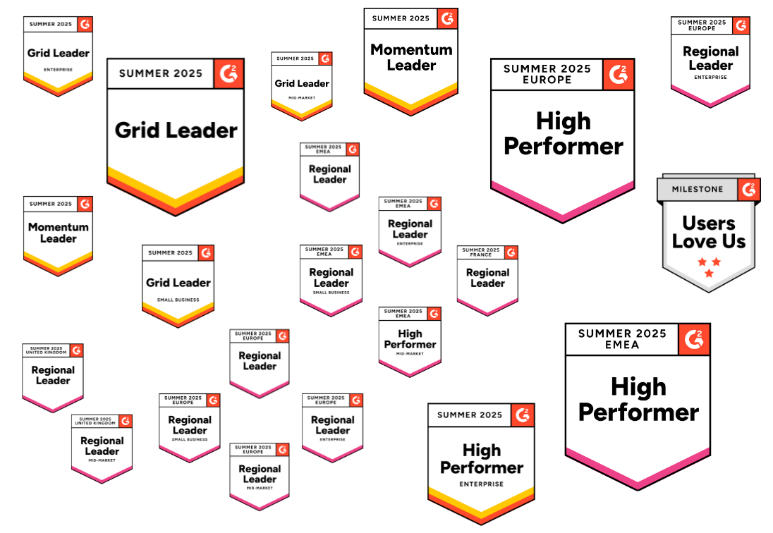 G2 badges Summer 2025