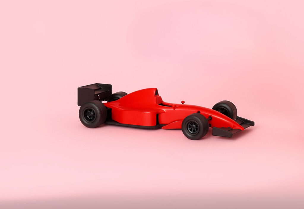 red race car