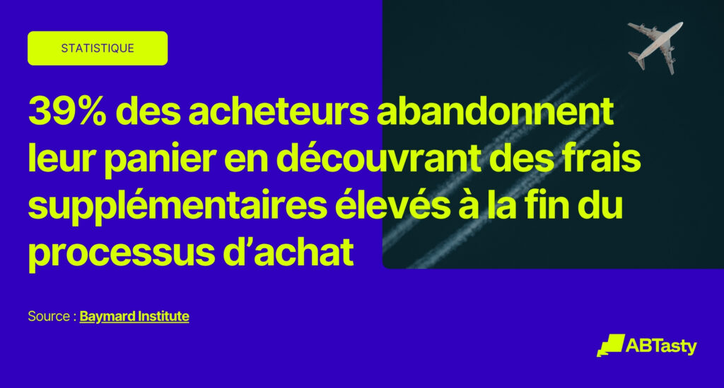 39% des acheteurs abandonnent leur panier