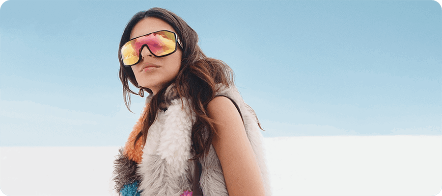 Woman in luxury fashion for Kurt Geiger AdaptiveCX case study cover image