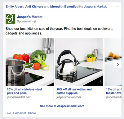 facebook carousel