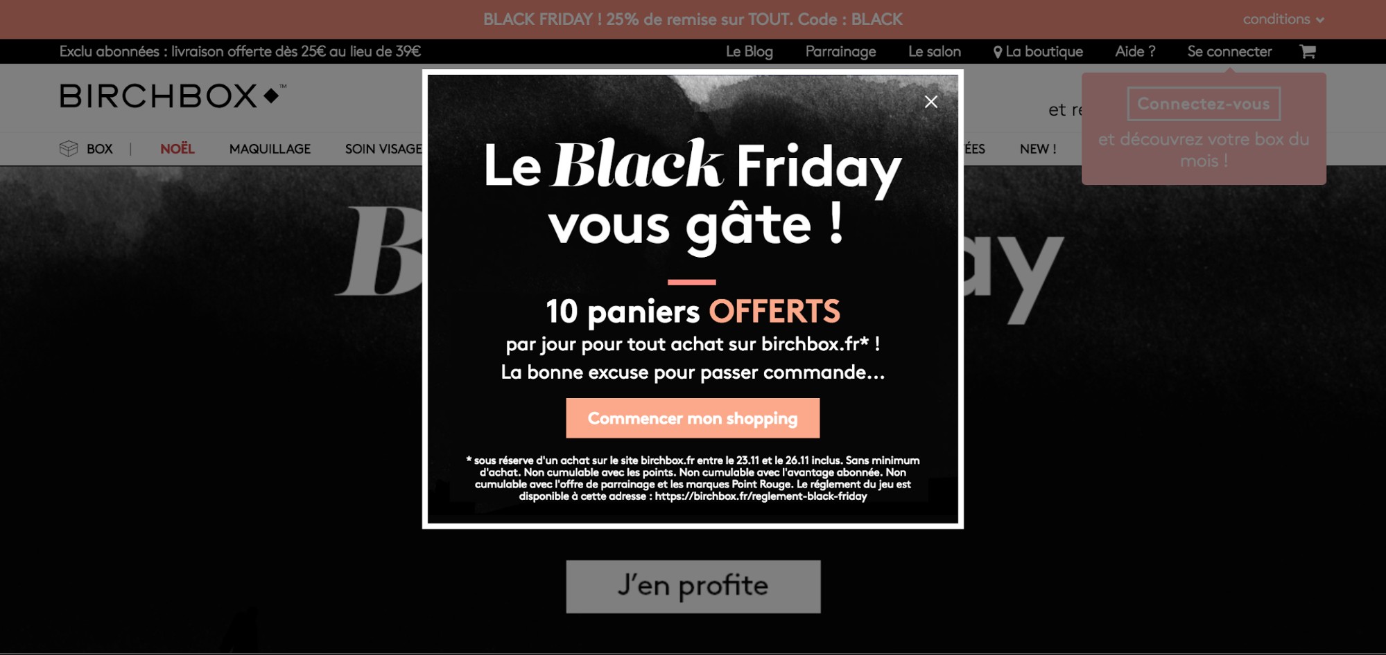 Birchbox en Black Friday