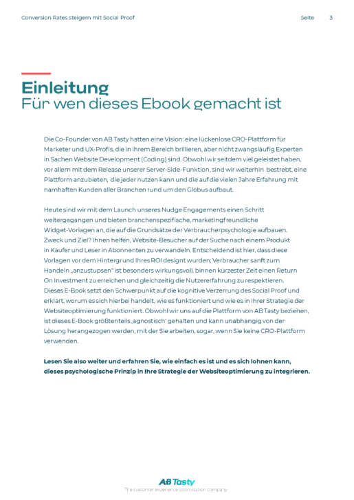 Einleitung Ebook Social Proof
