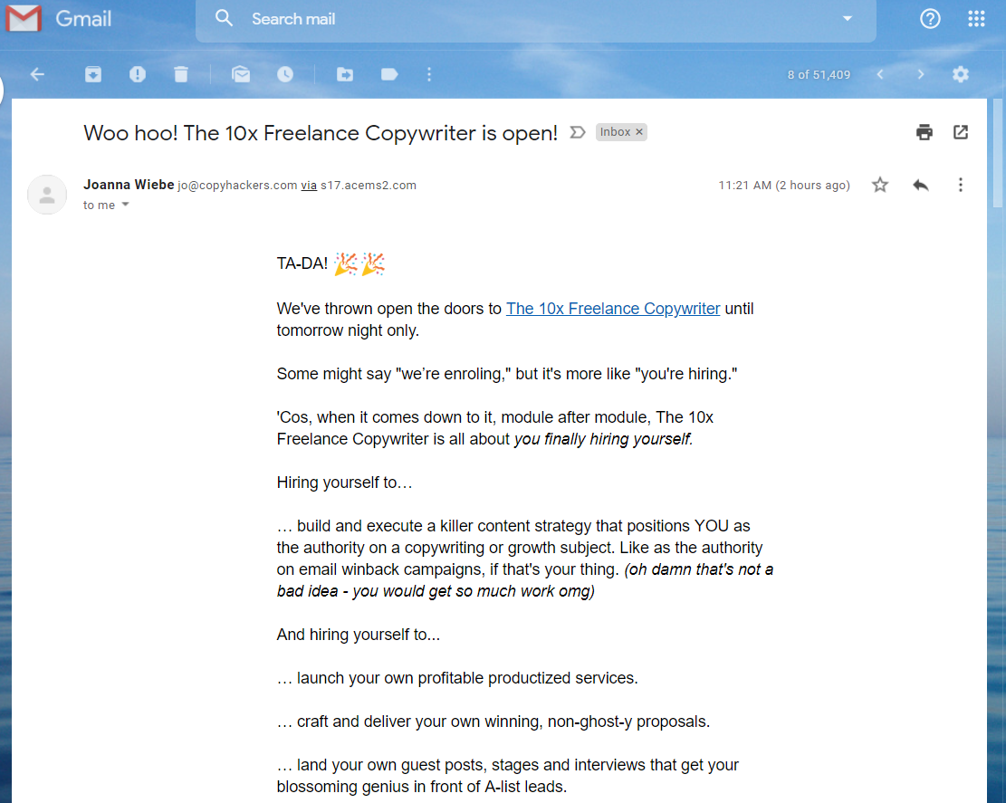 use emotion in email