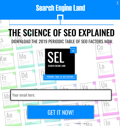 Search Engine land form