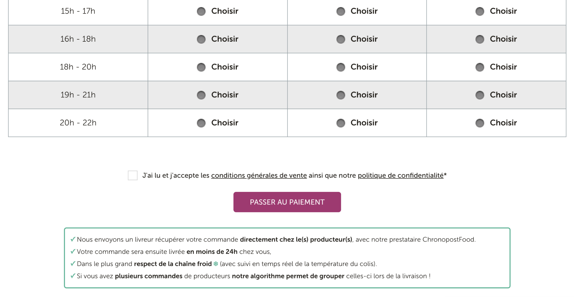 best pour de bon test