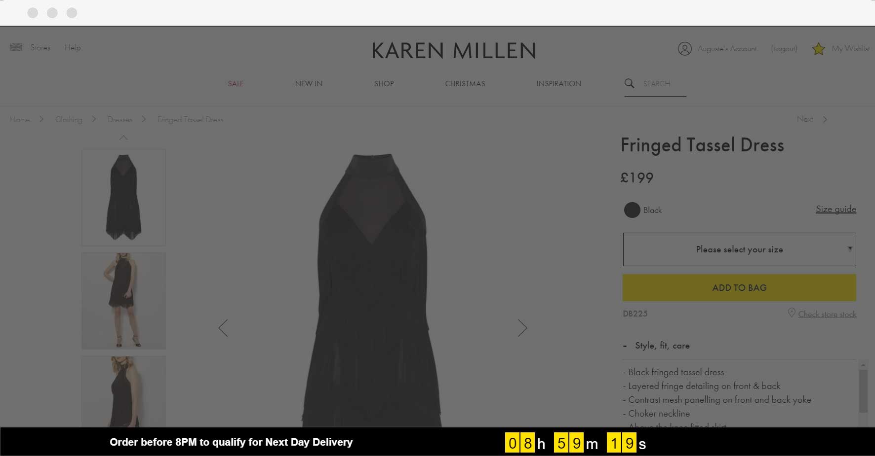 Karen Millen - Countdown Banner