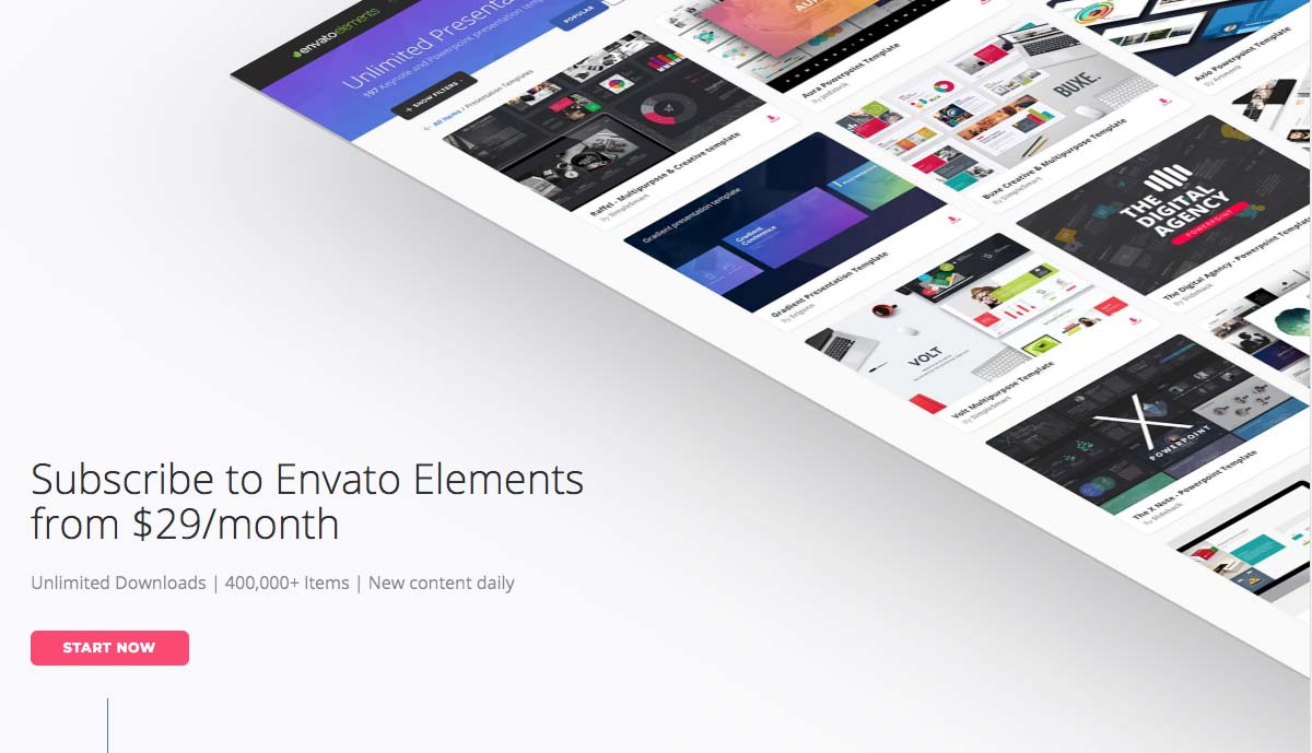 Envato - Landing Page Navigation