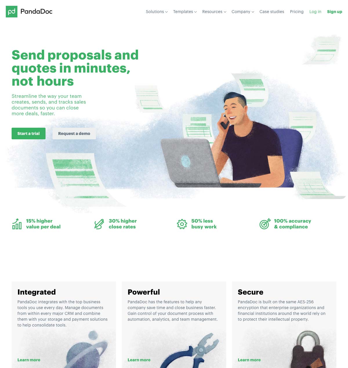 PandaDoc - Good Landing Page