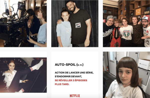 compte instagram de Netflix exemple