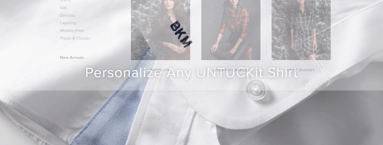 untuckit monogramming